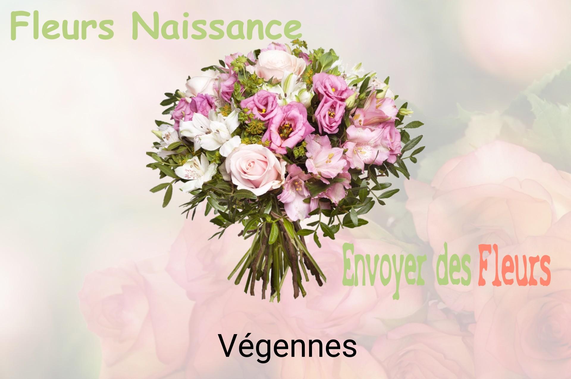 Bouquet de fleurs de naissance livré à Végennes